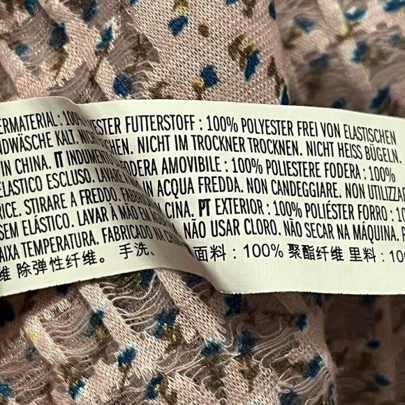 FREE THE ROSE Women's Sz M Floral Waist Smocked Midi Dress - Picture 8 of 13